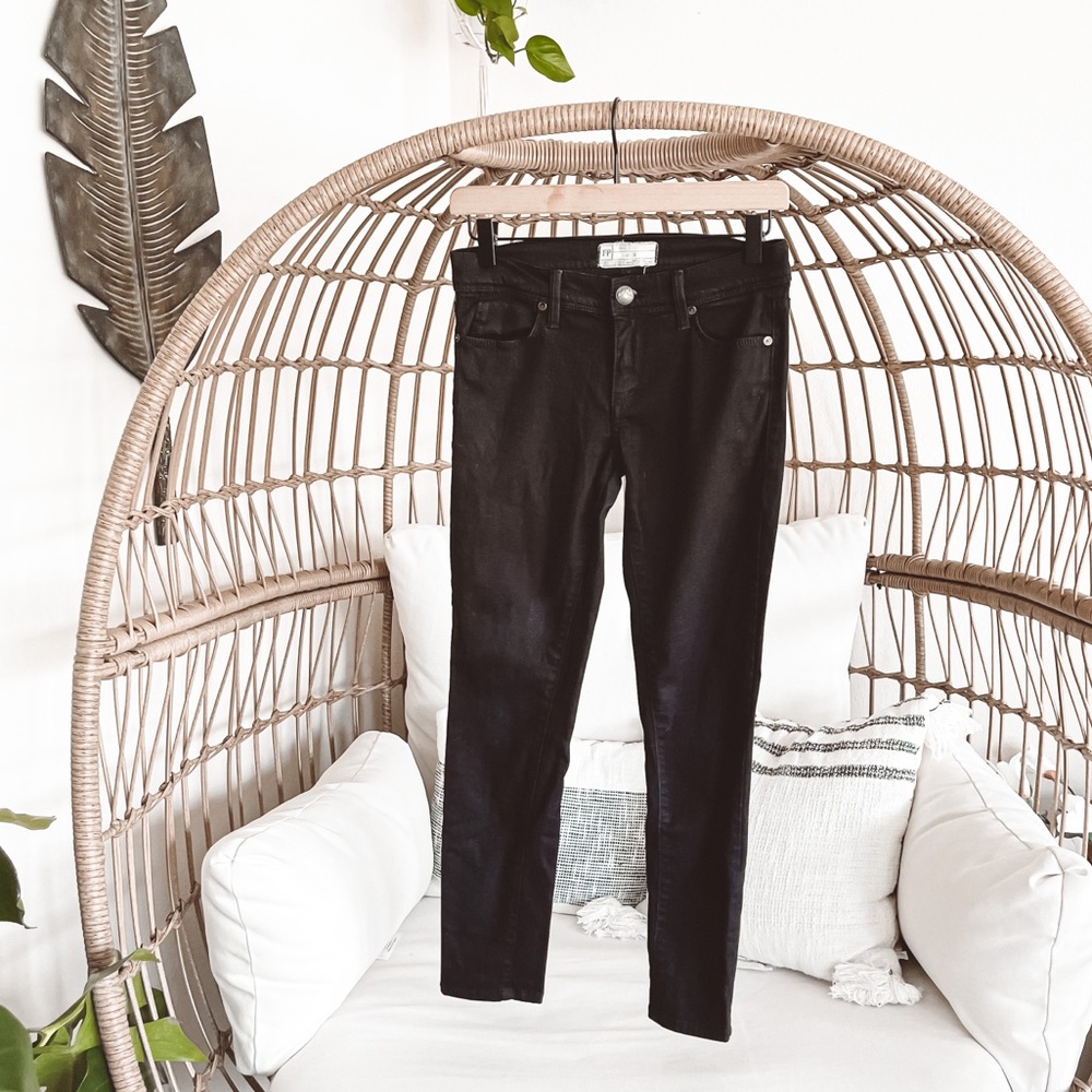 Free People Black Skinny Jeans